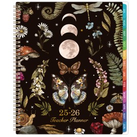 2025-2026 Teacher Planner, Lesson Planner 2025-2026, 8.5" x 11", Jul. 2025 - Jun. 2026, Colorful Monthly Tabs, Inner Pocket