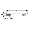 KS Tools 201.2316 170mm Sparkplug Wire Brush Brass