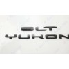 GMC 2PCS Matte Black Rear Yukon SLT Letters Emblem Fit