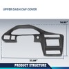 PIT66 TPE Dash Cover, Instrument Panel Cover Dashboard, Compatible with