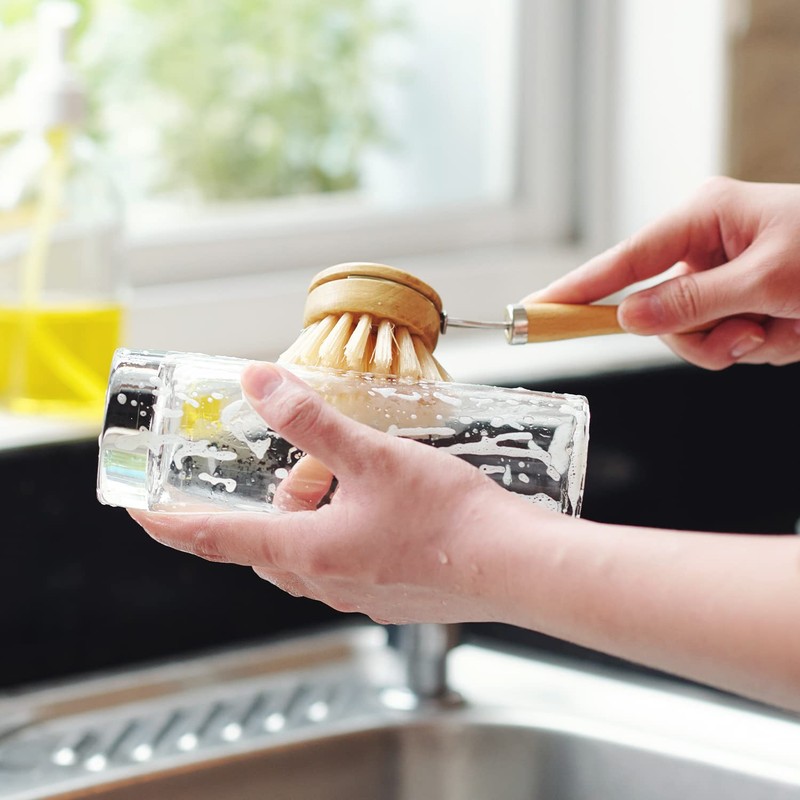 Joeji's Kitchen Eco Bamboo Dish Brush, Spazzola per piatti con