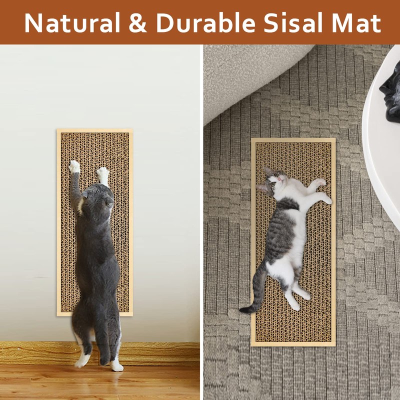 HappyFreeSX Splicing Cat Scratch Pad: Cat Scratchers for Indoor Cats