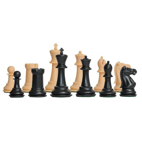 The House of Staunton - The Marshall Plastic Chess Set - Pieces Only - 3.75" King - Black & Natural