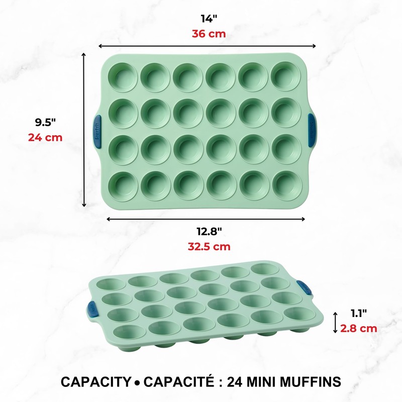 Starfrit Silicone Baking Pans - 24 Mini Muffins