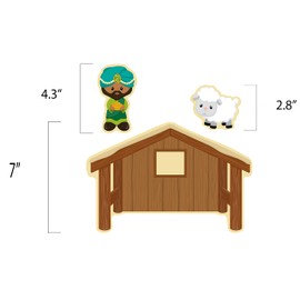 Story Time Felts Nativity Felt Board Figures Set Birth of Baby Jesus Christ Flannel Board 29 Pieces Bible (Figures & Background)