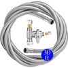 Refrigerator Ice Maker Water Line Kit - 30' Braided Stainless