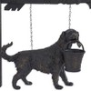 K&K Interiors 17227A-AR Dog Statue with Basket Arrow Replacement, Black