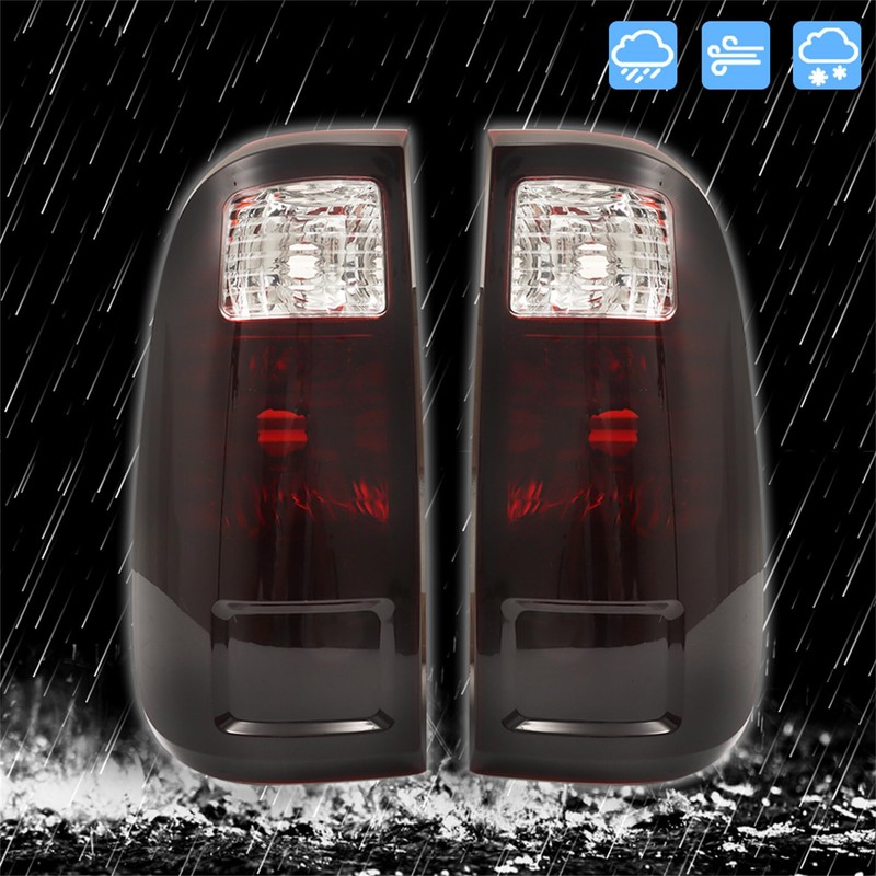 labwork Left and Right Pair Tail Lamp Lights Black Tinted