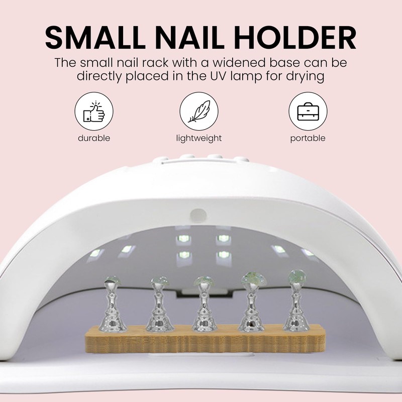 ESUOHYM Wooden Stand for Nails Art Display Practice 2 Set,