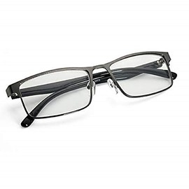 EgBert Fashion Black Myopia Glasses Metal Full Frame Myopia Glasses – 3.5