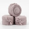MEEDEE Dusty Rose Chiffon Ribbon - 1 Inch Fringe, Pink