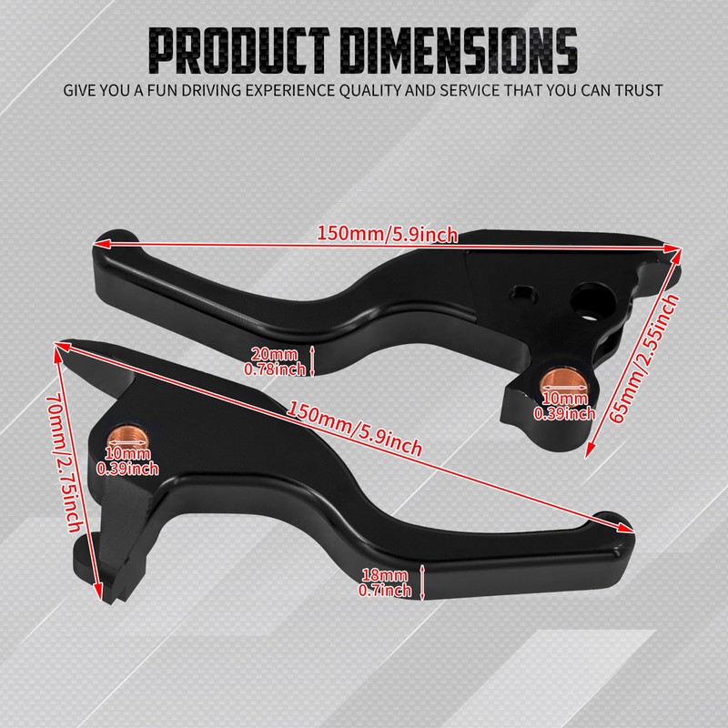 cooideamoto Brake Clutch Levers Hand Control Levers Kit Fit for