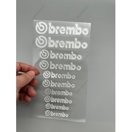 Caliper Sticker Brembo High Temperature Resistant Sticker Cool Rake Caliper Cover Waterproof Sticker Brake Caliper (Ginyaku)