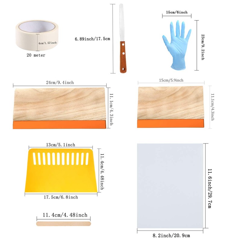 Caydo 31 Pieces Screen Printing Starter kit Include 4 Different