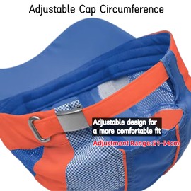 Quick Drying Baseball Cap for Kids 3-8 Years Summer Sun Hat UV Protection Cap Girls Boys Adjustable Airy Mesh Sports Cap Trucker Hat Lightweight Sun Visor Tennis Cap for Outdoor Running Hiking Cycling