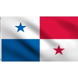 DMSE Panama Panamanian National Flag 3X5 Ft Foot 100% Polyester 100D Flag UV Resistant