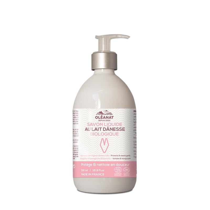 Oléanat Organic Liquid Soap with Asses 'Milk 500 ml