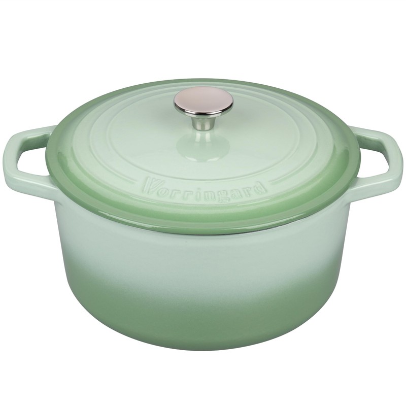 VORRINGARD Enameled Cast Iron Dutch Oven Pot with Lid, for