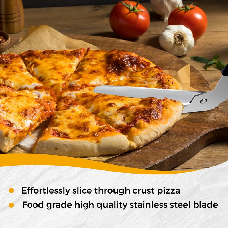 Detachable Pizza Scissors Pizza Cutter with Sharp Stainless Steel Blade