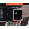 Bonrcea 2" American Flag Hitch Cover & Hitch Lock, Thin