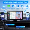 VUKARUAL Wireless Carplay and Android Auto Screen for Car, 7"
