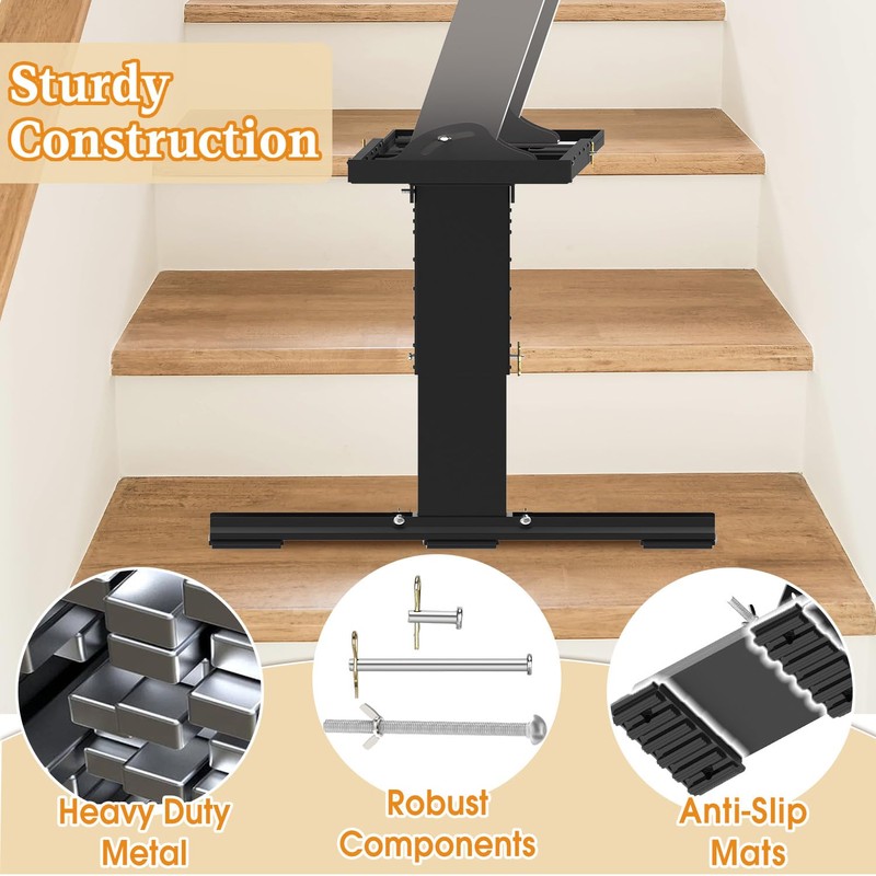 DITKOK Heavy Duty Foldable Ladder Leveler for Stairs, Large Ladder
