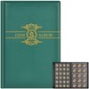 Coin Collection Book Holder Album for Collectors, 300 Pockets Coins
