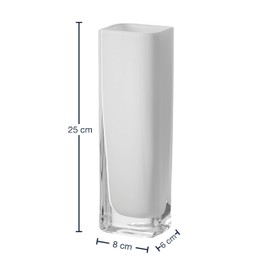 Leonardo 65954 Vase Lucca 25 x 7.5 cm, white