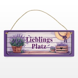 Lieblings-platz Metallschild XL Sichern Sie sich noch heute dieses liebevoll designte und bedruckte Metallschild und verleihen Sie Ihrem Lieblingsplatz Charme und Persönlichkeit.