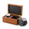 Oirlv Wooden Watch Case Double Watch Organiser Box for Birthday