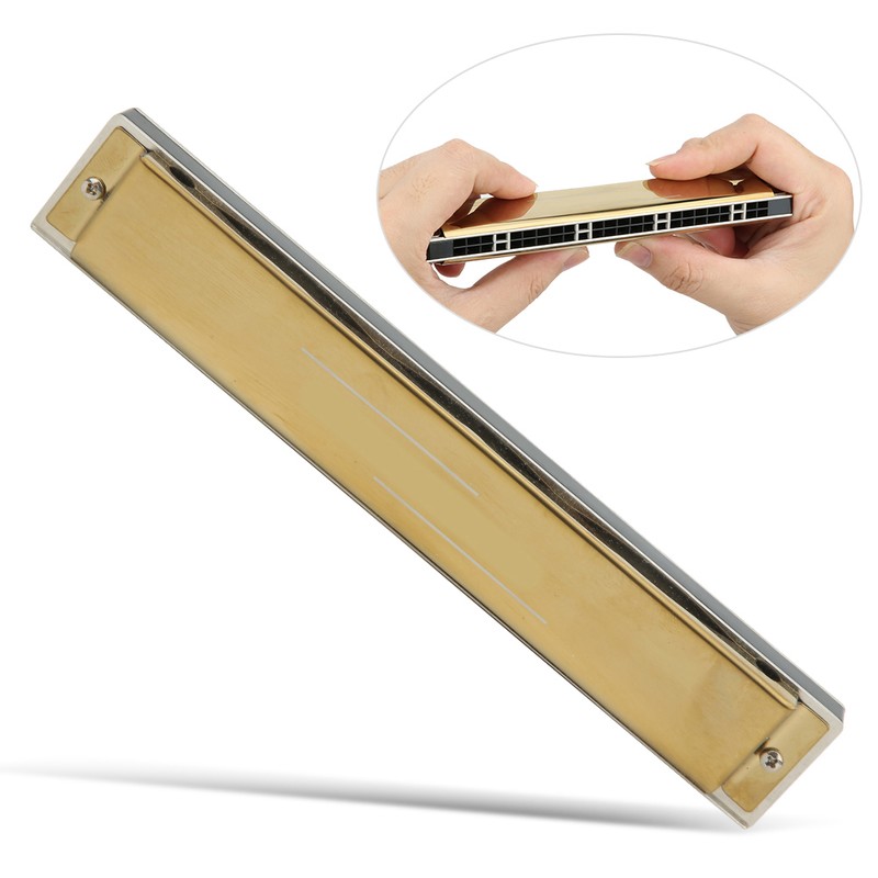 24 Hole Tremolo Harmonica Harp Wind Musical Instrument for Beginner