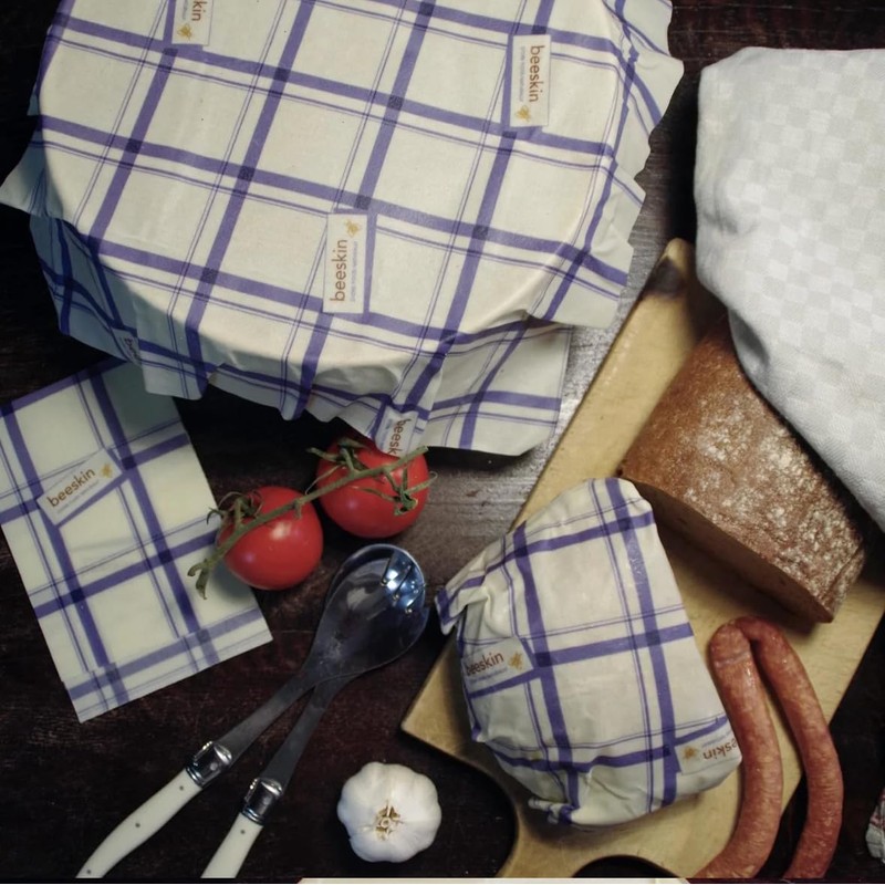 beeskin Set of 3 Beeswax Cloths Multi (Hummingbird)