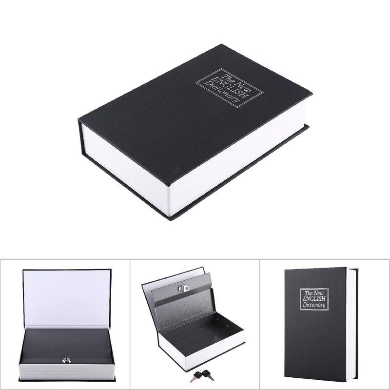 Creative English Dictionary Safe Box Money Jewelry Collection Storage Case