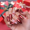 Pretty Diva Christmas Red Chrome Nail Powder, Red Nails Chrome
