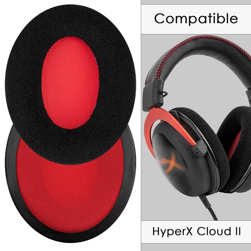Replacement Ear Pads for HyperX Cloud II, 2, Cloud III,