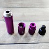 Refillable Portable Lighter, Jet Flame Torch Lighter Fame Kitchen Cooking,Purple（2PCS）
