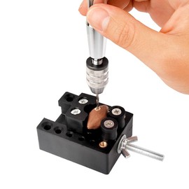 Mini Precision Pin Vise Hand Drill Bits with 25pcs Twist Drill Bits for Delicate Manual Work, Electronic Assembling and Model Making
