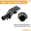 A ABSOPRO Windshield Washer Nozzle Kit for Honda Civic 2017-2021