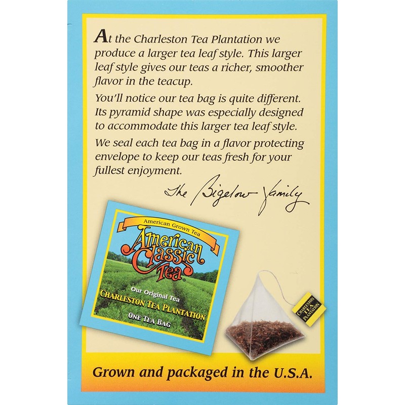 Tea Sampler Gift Set Featuring Charleston Tea Plantation Tea Bags