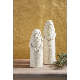 Mud Pie White Christmas Santa Sitter, 11" x 3 1/4", Large