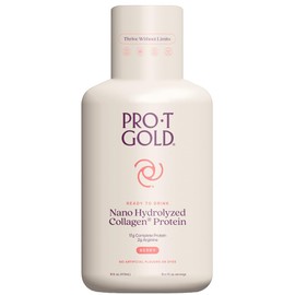 ProT Gold – Berry Azúcar última intervensión de Azúcar Líquido Proteína Shot – Botella de 16 oz con 16 1oz porciones – Anti Envejecimiento Colágeno Líquido Una proteína clínicamente probada Nano hidrolizada utilizada en más de 3000 instalaciones médicas