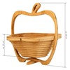 bremermann Foldable Fruit Basket Apple Design Bamboo Approx. 26.7 x