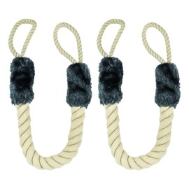 Selyse Pack of 2 Door Cord Clamp Protection for Doors, Door Handle Stopper, Cotton Door Stopper for Children and Pets, Finger and Clamp Protection, 60 cm Safety Protection (Blue)