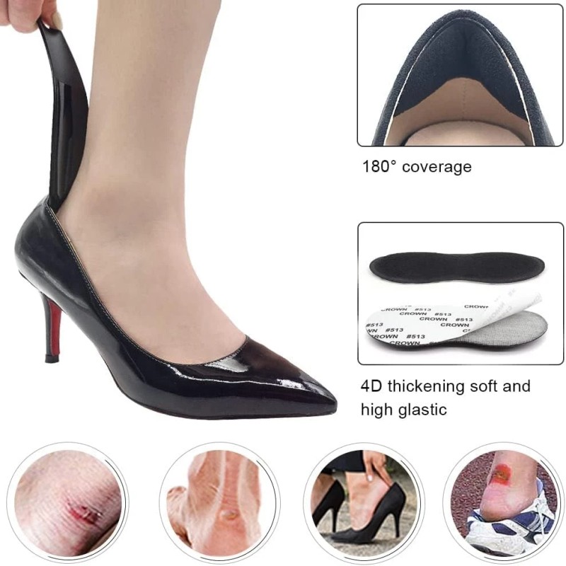 Dr.foot Heel Grips For Men And Women, Self-adhesive Heel Cushion