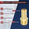 Kozelo Pack of 4 Brass Hose Barb Fittings Adapter Connector