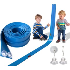 15 Ft Starter Set, Flexible Race Car Ramp Track for Ages 3 & Up with Suction Cups Compatible with Hot Wheels and Diecast 1/64th Cars