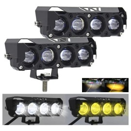 Par Luces Led Auxiliares Faros Para Motos Auto Impermeable