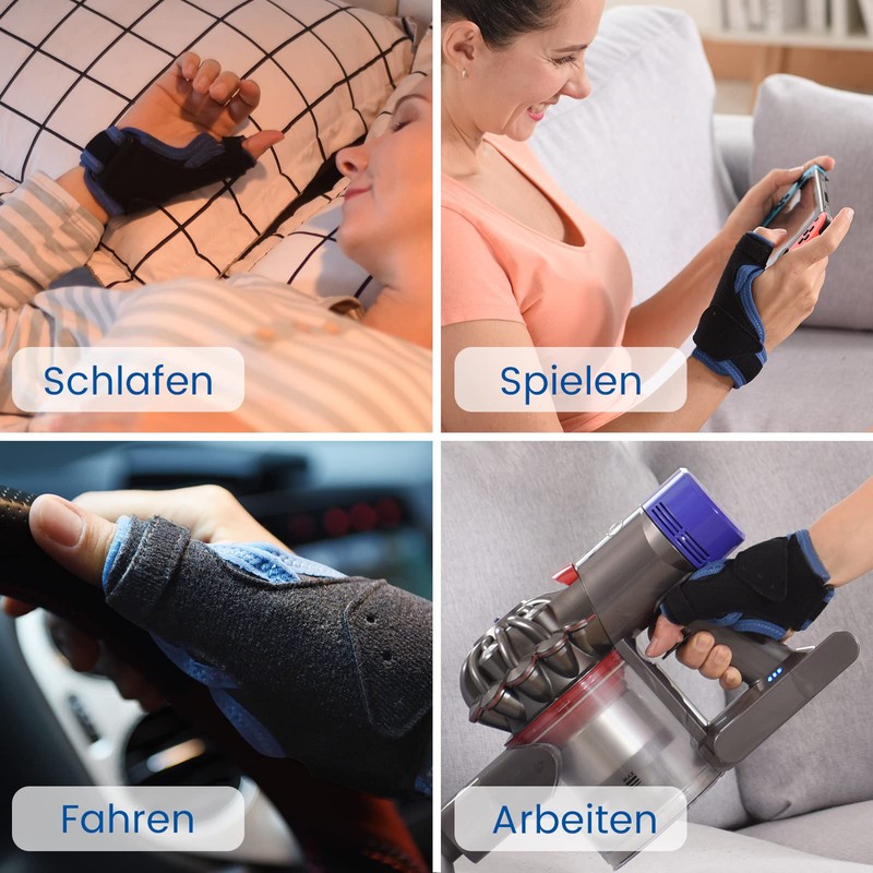 Willcom Thumb Brace, Reversible Thumb Bandage Right, Left Thumb Caddy
