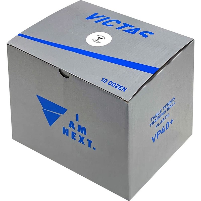 VICTAS VP40+ Table Tennis Practice Balls, Training Balls, 10 Dozen,