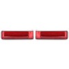 HDBUBALUS Chrome Red LED Saddlebag Running Brake Turn Light Fit